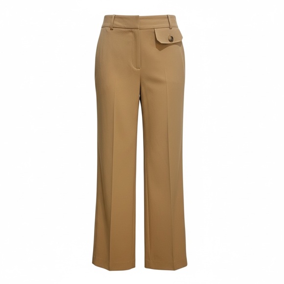 Topshop Pants - Topshop Tan Women's Wide Leg Trousers
